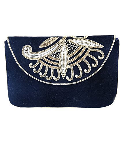 SAISHA Womens Clutch Black -FCB0043