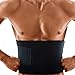 Waist Belt Trainer Hot Thermal Neoprene Burn Fat Exercise Slimming Body Shaper Strap Weight Loss Trimmer Adjustable for Men and Women, Black.