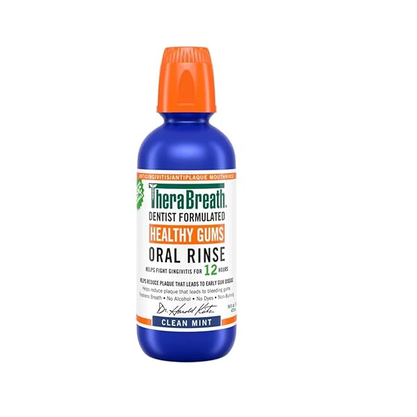 THERABREATH, HEALTHY GUMS CLEAN MINT ORAL RINSE, 16 OUNCE