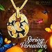 QIANSE Mothers Day Jewellery Set Gifts Spring of Versailles Jewelry Sets for Women Butterfly Gold Enamel Pendant Necklace Earrings Fashion Vintage Jewelry Set Birthday Gifts for Mom Grandma