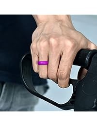 King Will MOTION - Anillo de boda de silicona de 0.224 in, cómodo, anillos de goma antibacteriana, calidad médica, 8 unidades, estilo colorido