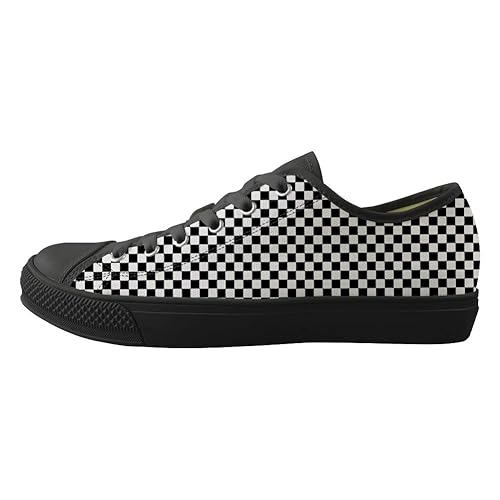 checkered trainers