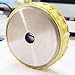 Round Analog Hygrometer for Cigar Humidor Cabinets 50mm Diameter (Gold & Silver) (Gold)