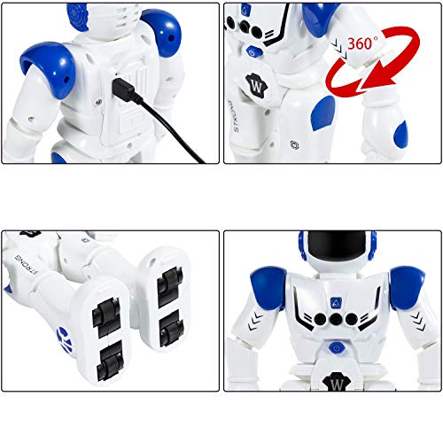 image for KINFAYV Remote Control Robot Toy for Kids - RC Smart Programmable Rec