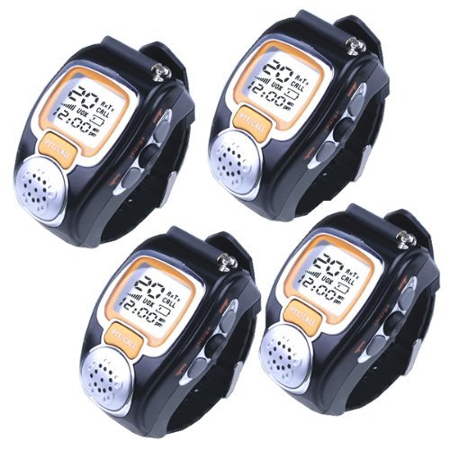 AGPtek Fashionable Wristwatch Walkie Talkie Spy Wrist Watch (4-pack)