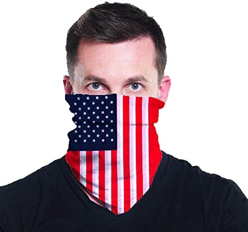 American Flag Multi Functional Seamless Tube Bandana