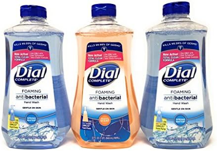 Dial Foaming Soap Refill Complete Anti-bacteria Spring Water And Original Hand Wash, 32 Oz (Pack of 3)