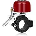 Greallthy Bike Bell Classic Brass Bicycle Bell,Bike Bells for Adults Kids,Loud Sound Bells Fit for 0.87-1.25in/22.2-31.8mm Bicycle Handlebars,Road Mountain Bike Accessories.
