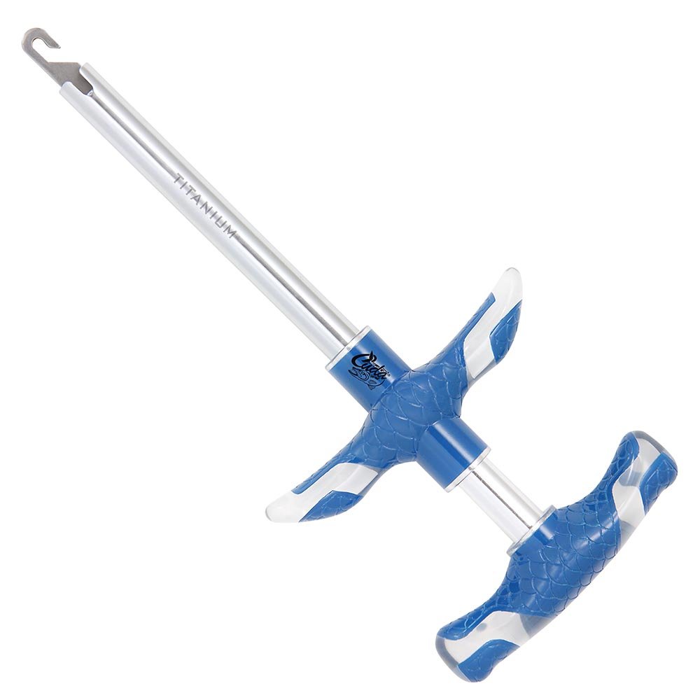 Cuda Titanium Nitride Bonded Fish Dehooker - Blue, 8.5-Inch
