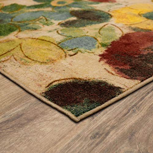 Mohawk Home Aurora Wildflower Light Abstract Floral Runner Area Rug, 2