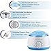 Professional Wax Warmer, 135℉ to 225℉ Hair Removal Wax Heater with 14 oz Melting Pot, Blue