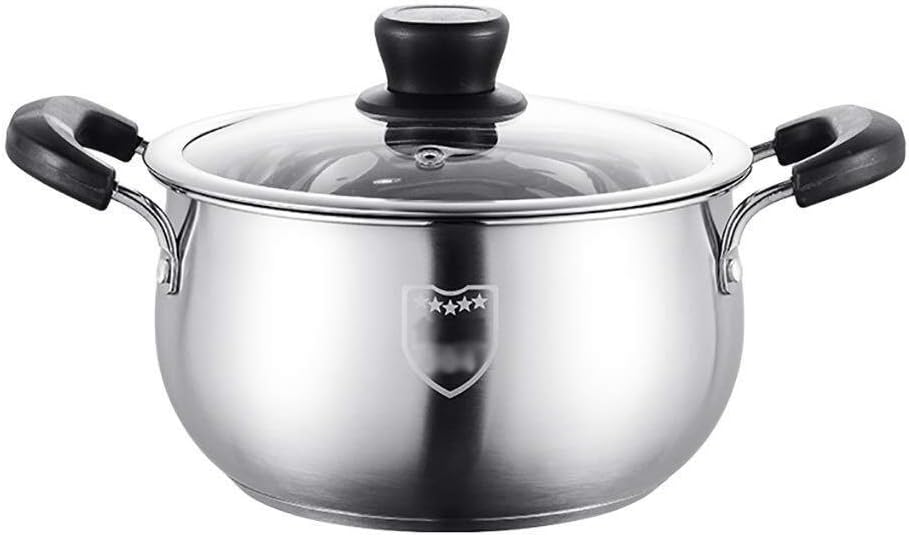 HHQSC Cookware Stock Pot with Lid for Induction Hob Inductions Non