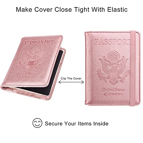 WALNEW Passport and Vaccine Card Holder, RFID Blocking Passport Holder