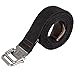 Drizzte 59'' Long Plus Size Double D Ring Mens Canvas Web Belt Black