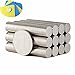 ZJWEI Small Multi-Use Refrigerator Magnets for Refrigerator, Science, Crafts - Tiny Round Disc, Sliver, 10MM x 1MM - Approximately, 60Pcs