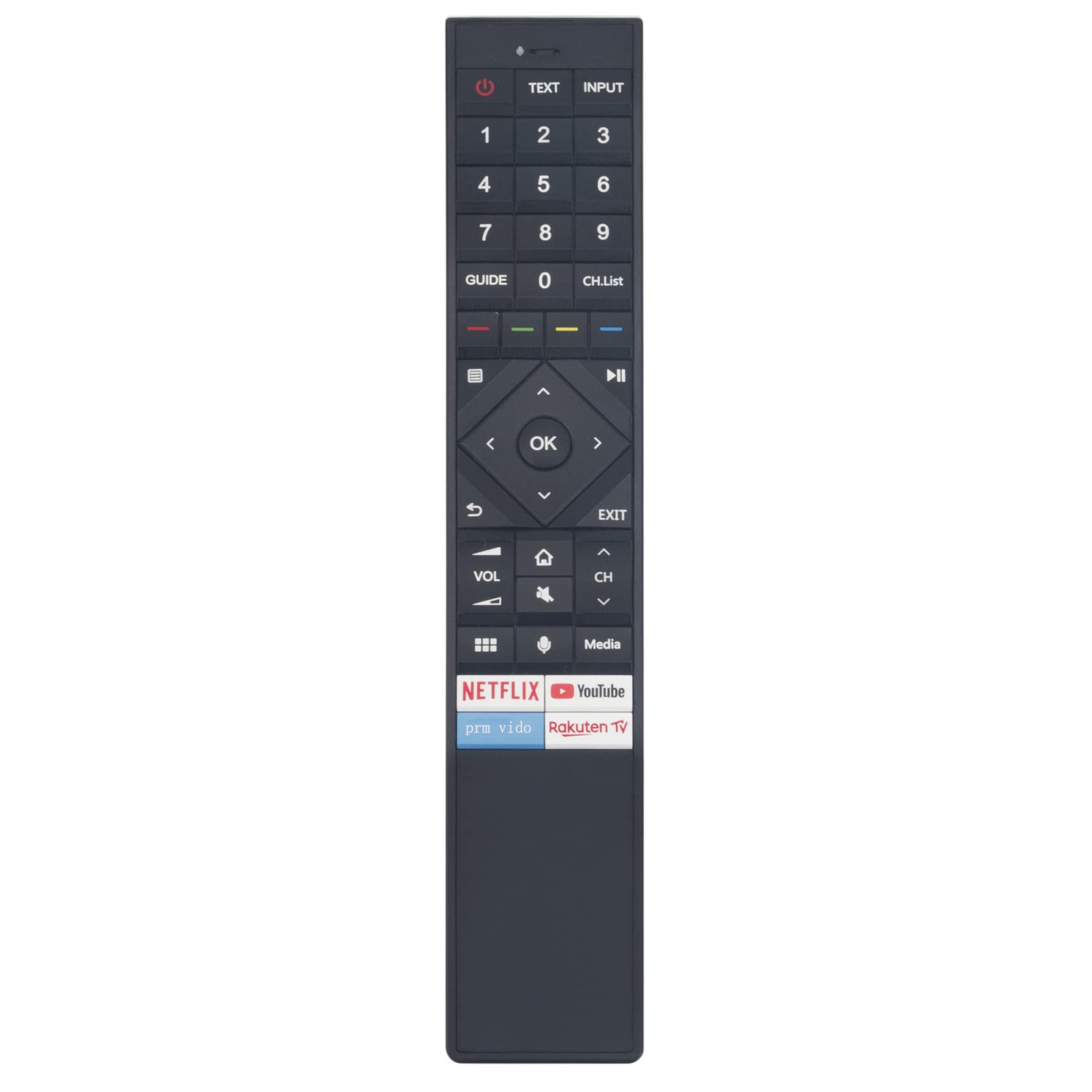 VINABTY ERF3A72 Voice Remote Control Compatible with Hisense TV 50U7QFTUK 55U7QFTUK 65U7QFTUK ERF3B72H 50U71QF 50U72QF 55U71QF 55U72QF 65U71QF 65U72QF 50A690FEVS 55A690FEVS 65U7QFUK 65U7QF 55U7QF