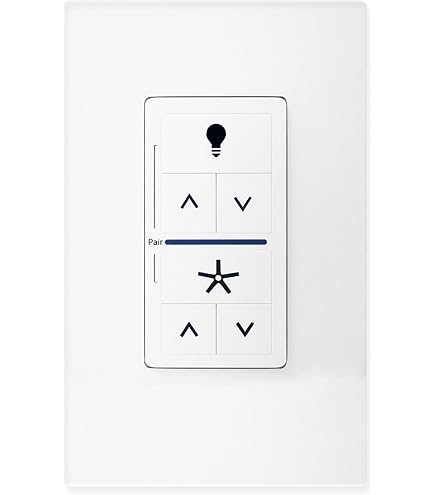 4-Speed Universal Ceiling Fan Wall Control – Remote & Switch Combo For Hunter & Casablanca Fans (434MHz)