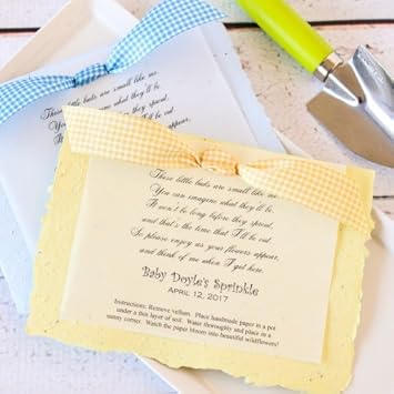 Amazon Com Personalized Baby Shower Plantable Seed Poem Favor
