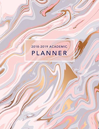 2018-2019 Academic Planner: Rose Gold Marble Weekly + Monthly Views | To Do Lists, Goal-Setting, Class Schedules + More (August 2018 - July 2019): Volume 1 (Marble Academic Planners) Paperback – 10 Jun 2018