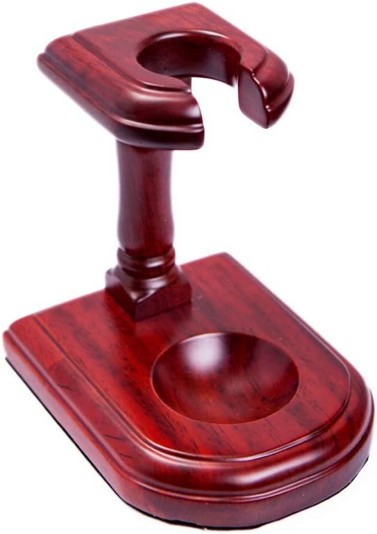 Wooden Contemporary Natural Tobacco Pipe Stand Rack for 1 Pipe Tobacco