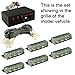 DT MOTO™ Green White 54x LED Emergency Vehicle Warning Deck Grille Dash Visor Lights - 1 set