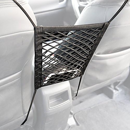 Roysili Pet barrier Dog Car Net Barrier, Cargo Organizer Dual Layer Car Pet Barrier Mesh for suv,Children Kids Pets Safety Barrier with Free Storage Bag Black