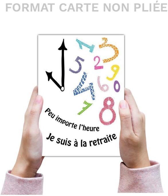 Carte Depart En Retraite Carte Postale 8 Cartes Carte Peu Importe Lheure Je Suis A La Retraite Format Carte Postale Dispo En 3 Formats Cuisine Maison Cartes