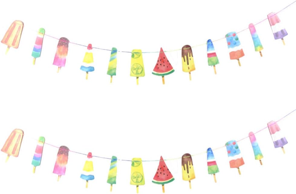 PRETYZOOM - 2 unidades hawaianas para fiesta de fruta, cumpleaños