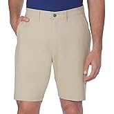 KIRKLAND Signature Men's Moisture Wicking Stretch Performance Short with Comfort Waistband (US, Numeric, 30, Regular, Regular, Tan)