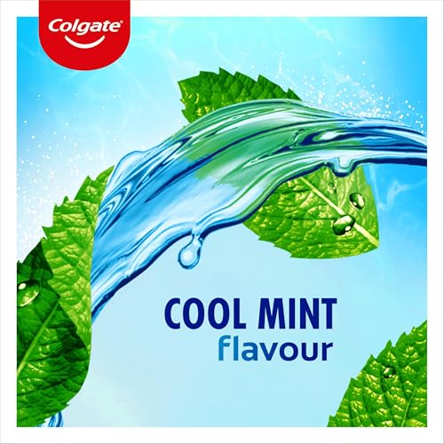 Colgate Plax Cool Mint Mouthwash 1L | fresh breath mouthwash | instant long-lasting freshness | no burn experience | 24/7 plaque protection when used twice daily | clinically tested by dentists | Alcohol-Free* Vegan Mouthwash with 24/7 Plaque Protection** and Long-Lasting Freshness