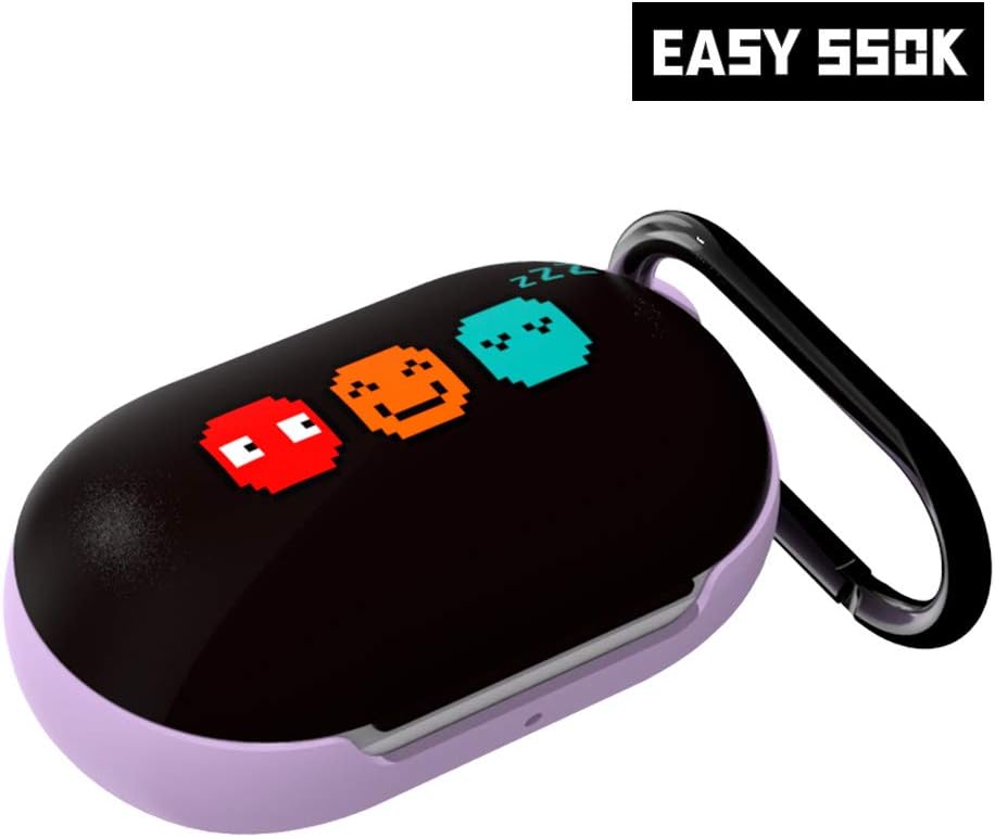 Easyssok - Galaxy Buds Design Pattern Case Cover, Compatible with Galaxy Buds/Buds+ Plus Case, Hard Protective Case, Full Body Protection (Icon_Three_Friends)