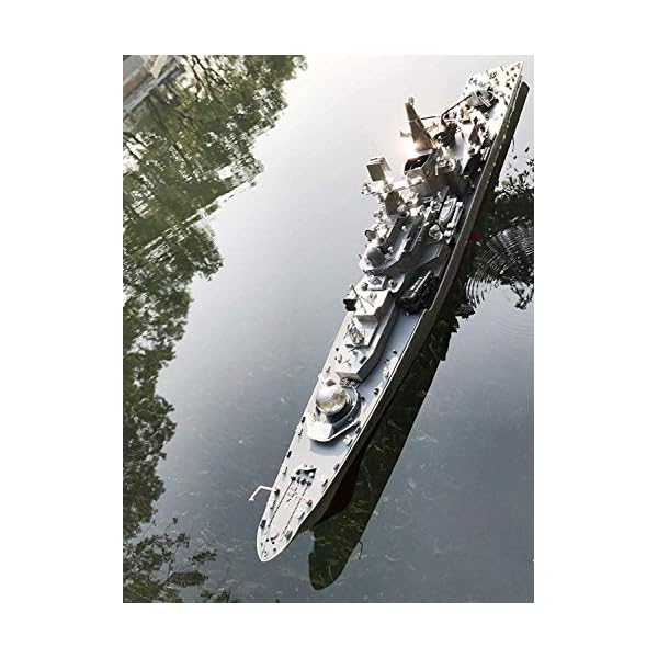 2.4G großes funkgesteuertes Kriegsschiff Schlachtschiff RC Schiff 30.7 Zoll Gehen auf dem Wasser Seen Pool Flüsse Hobby… – Bild 3