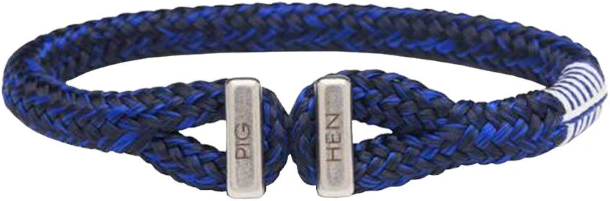 Pig and Hen Men's ICY IKE Rope Bracelet, Navy, 7.5 Inch Medium Large