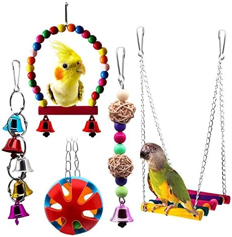 BWOGUE 5pcs Bird Parrot Toys