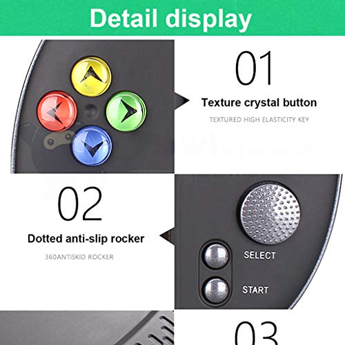Binory Portable Handheld Game Video Game Console 7 Inch Built-in 16G for GBA NES Games,Multi-Function Handheld Entertainment Game Player,Birthday for Teens Children