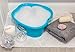 DRESHah Large Aqua Foot Bath Tub - Thick Sturdy Plastic Pedicure Spa and Massage for Soaking Feet, Toenails, and Ankles with Epsom Salts or Essential Oils. Helps with Callus, Fungus and Dead Skin