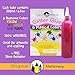 NEW: Glitter Glue Art Slime Kit [ALL SLIME INGREDIENTS INCLUDED] Red Yellow Green Purple Pink Blue Colors - Clear School Glue - Gift For Girls and Boys Ages: 3 4 5 6 7 8 9 10 11 12 [100% Washable]