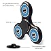 junlei Tri Fidget Hand Spinner, Ultra Fast Bearings, Finger Toy, Great Gift for ADD, ADHD, Anxiety, and Autism Adult Children(BlackBlue)