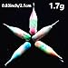 Krazywolf 25 Pieces Glow in Dark Ice Fishing Jig Kit