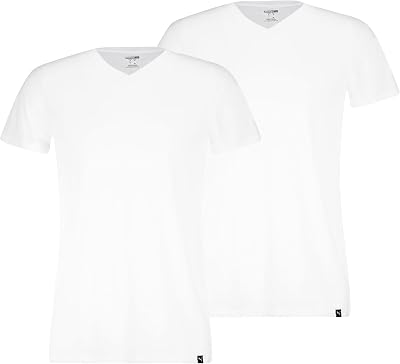 Everyday V-Neck tee 2P, Blanco, S