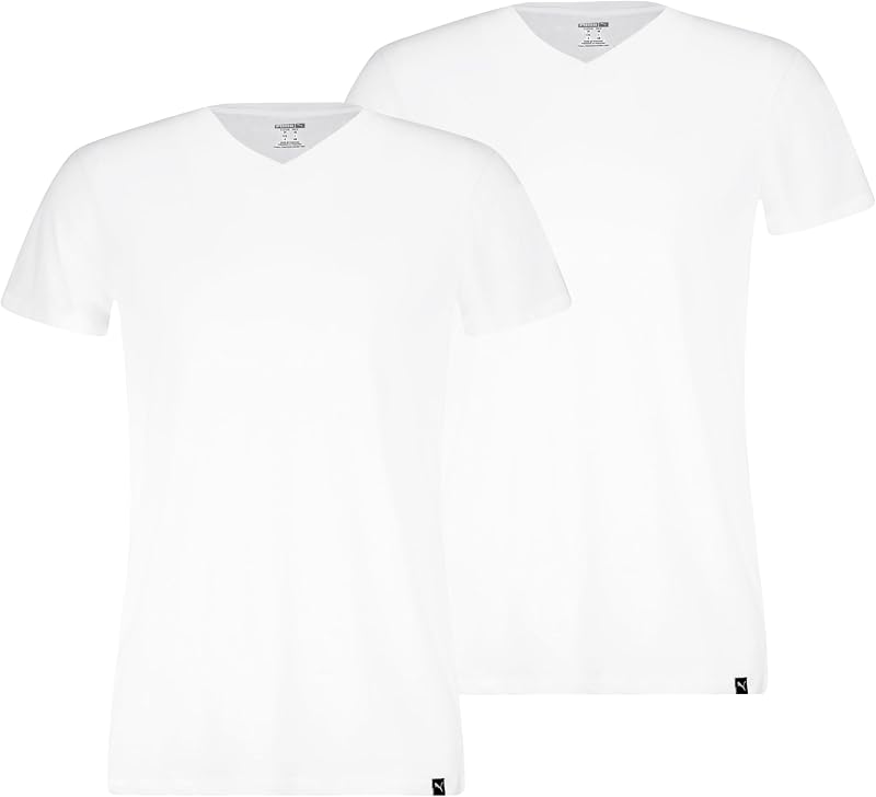 Everyday V-Neck tee 2P, Blanco, S