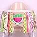 ONINIT HighChair Banner for Baby 1st Birthday Party Best First Birthday Decorations for Photo Booth Props High Chair Fabric Banners Supplies (Watermelon Theme A)