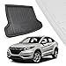 GZYF Rear Trunk Cargo Liner Floor Mat for Honda HR-V/for Honda VEZEL 2014-2018, Black