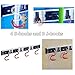 Cavoli Mop Broom Holder Wall Mounted S Type,Garage Storage Holds Up to 7 Tools and Over 50 pounds 17.5 Inches,Base Made by Aluminum Metal (4 Positions and 3 Hooks)