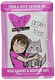 WERUVA 784225 12-Pack Best Feline Friend Tuna/Duck Devour Me Gravy Cat Food, 3-Ounce
