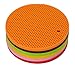 Jiaoyabuy 6pcs Multipurpose Extra Thick Silicone Trivet Hot Mat, Insulation Pads, Pots and pans Mat, Spoon Rest, Bar Mat, Coasters, Jar Opener, for Home, Kitchen Utensils, Dining Usage(Brush Gift)