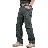 CARWORNIC Gear Men's Hiking Tactical Pants Lightweight Cotton Outdoor Military Combat Cargo Trousers