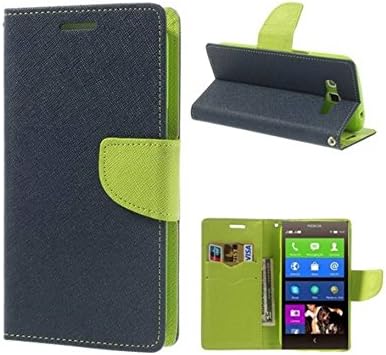 COVERNEW Mercury Pocket Flip Cover for Samsung Galaxy J5 Pro - 2017-5.2 inches - Blue::Green