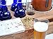 Handcrafted Small Batch Beer Making Home Brewing Kit with 8 cobalt blue bottles