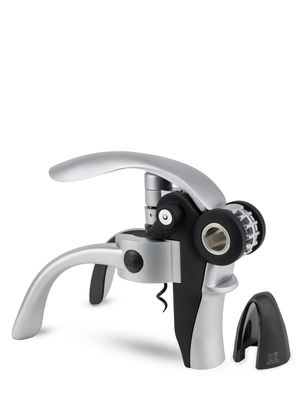 Peugeot - Baltaz Corkscrew - Lever-Style Bottle Opener with Foil-Cutter, Metallic Grey, 14 cm